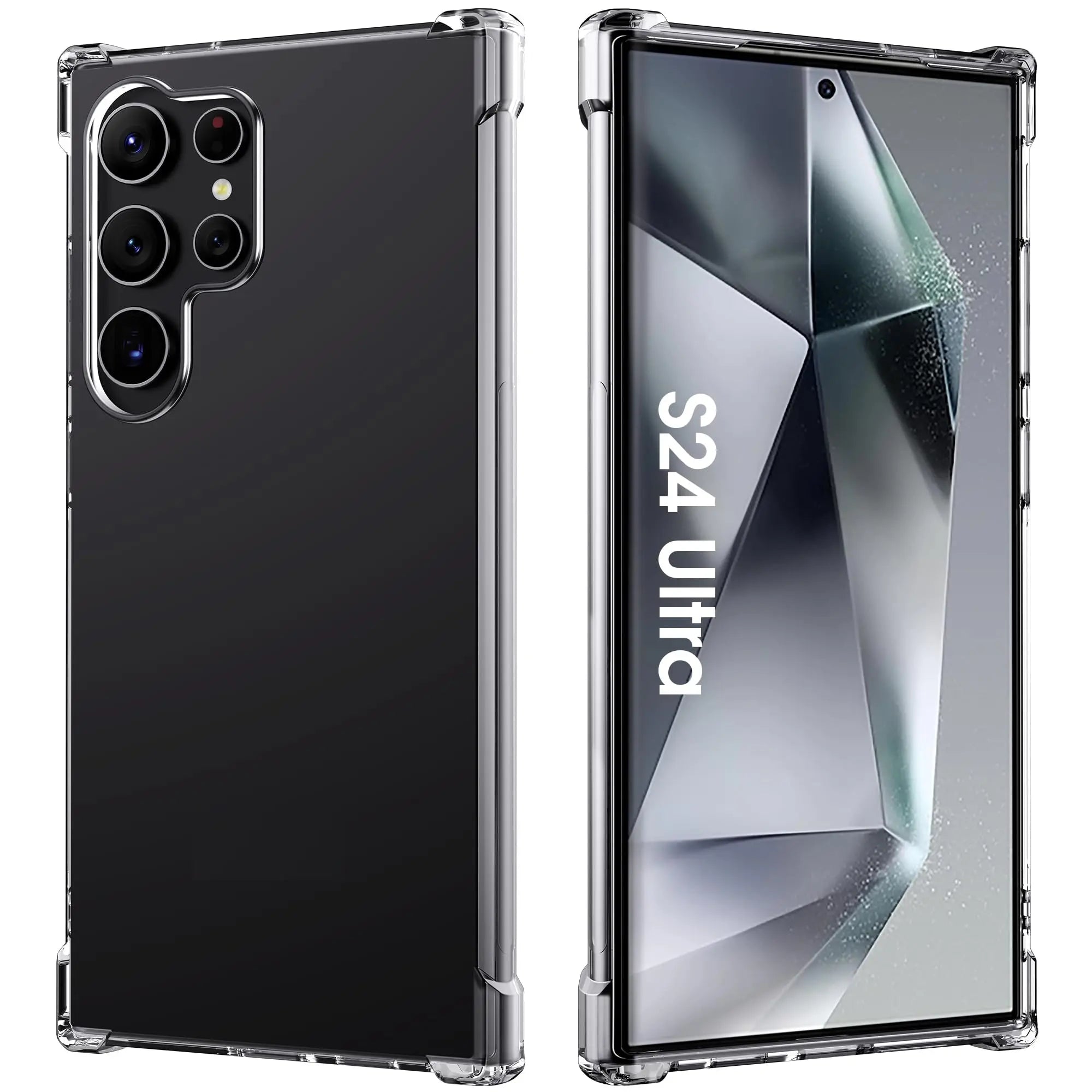 Ultra Slim Shockproof Transparent Clear TPU Phone Case for Galaxy S24 Ultra