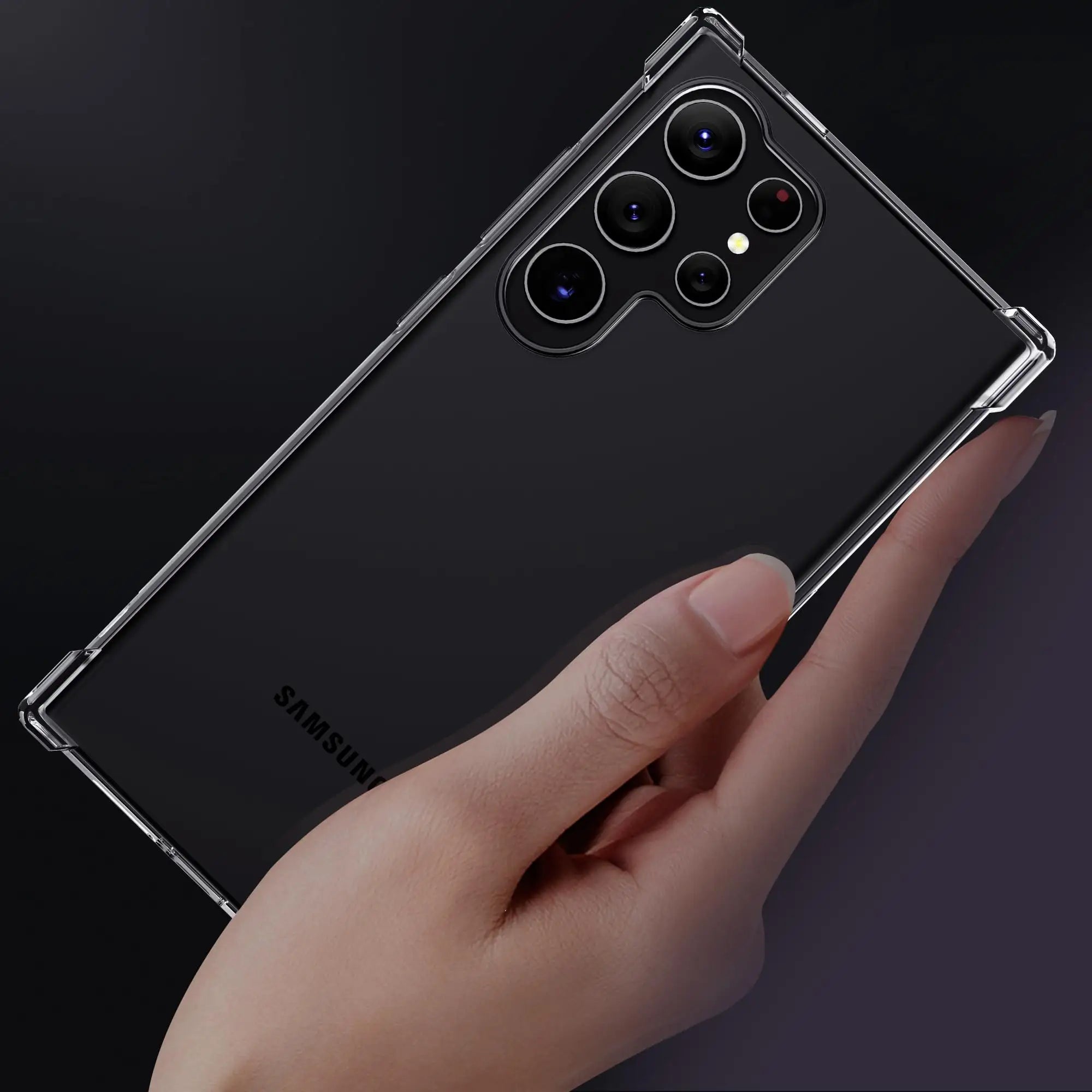 Ultra Slim Shockproof Transparent Clear TPU Phone Case for Galaxy S24 Ultra